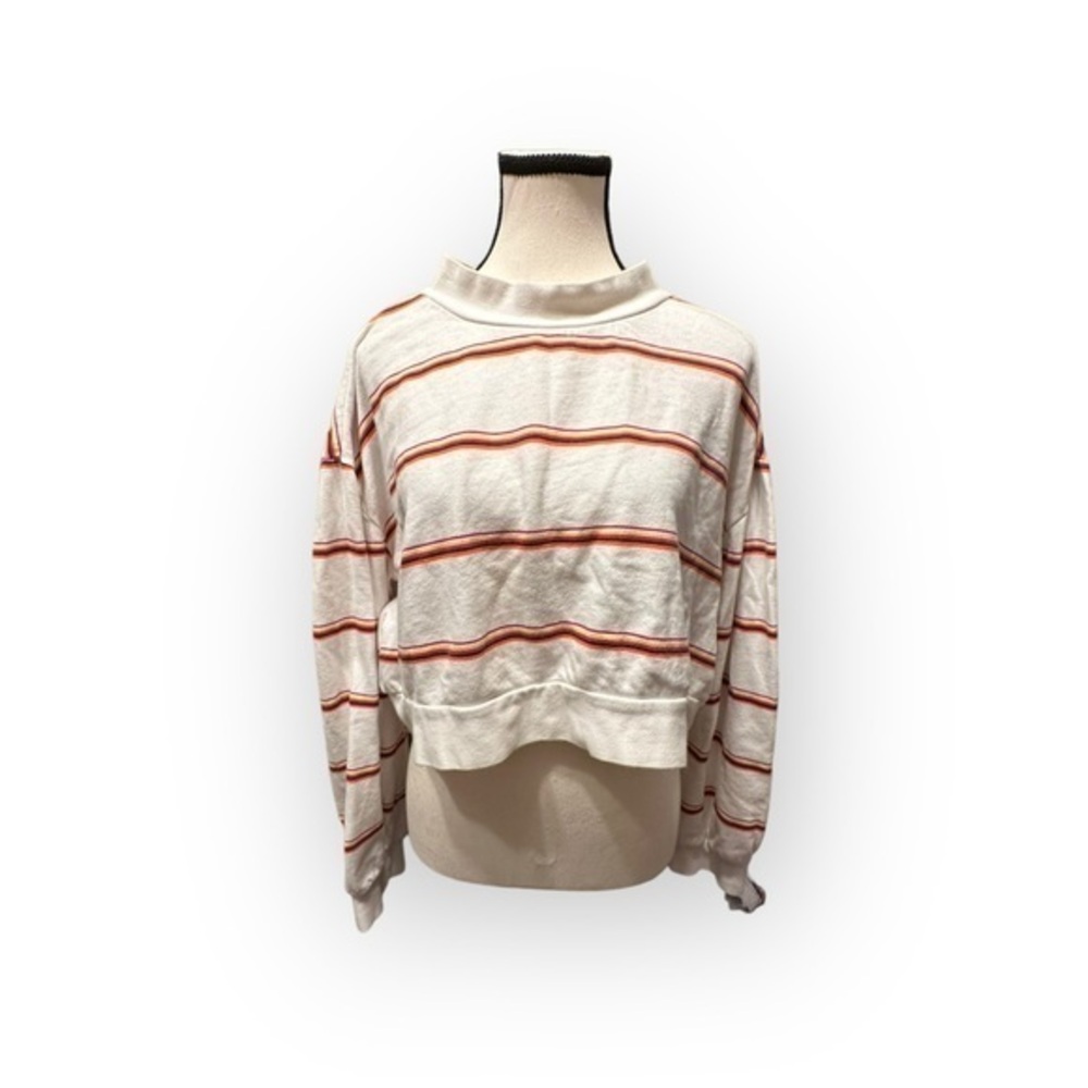 Women’s Wild Fable Striped Crop Sweatshirt XXL